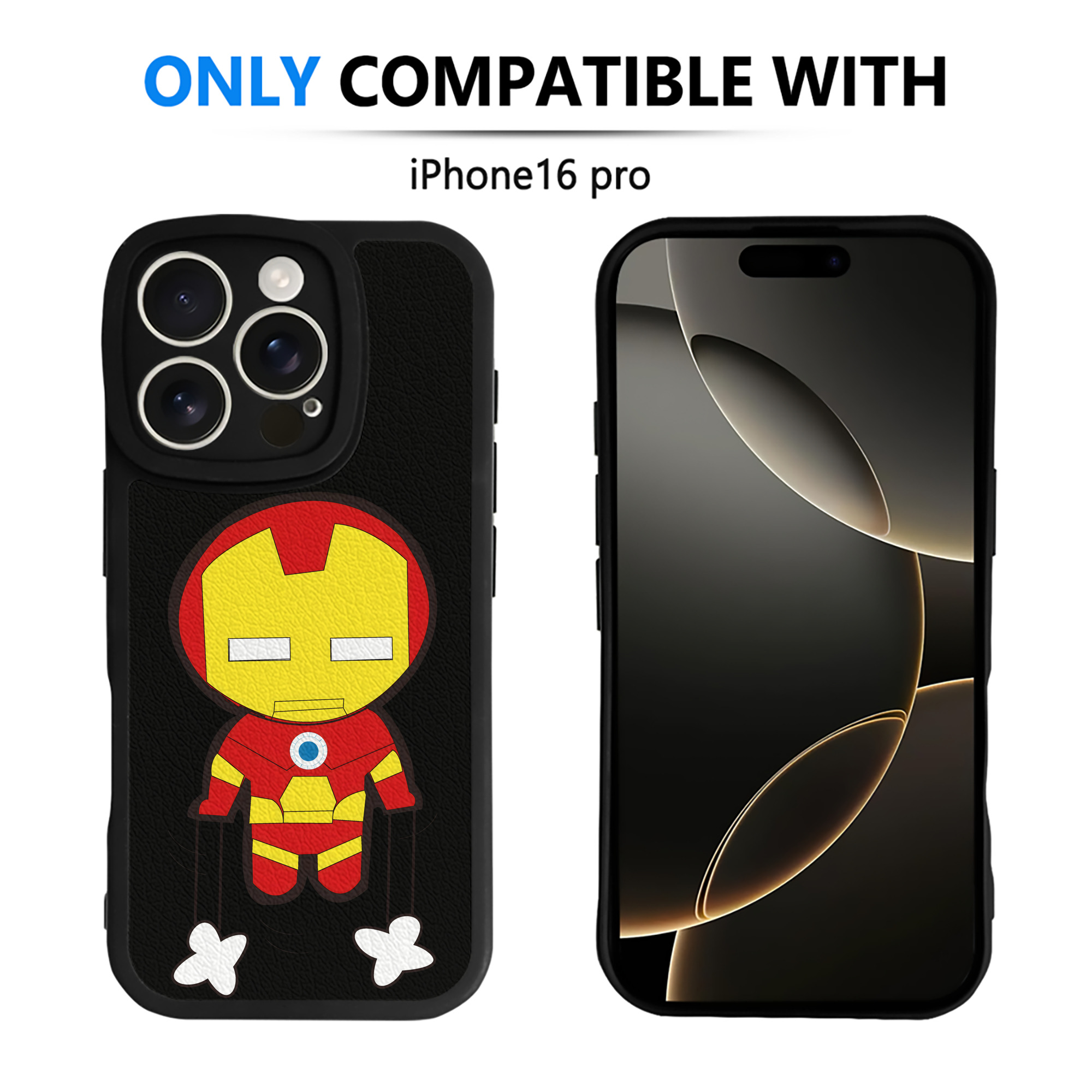 （画像用） アベンジャーズ The Avengers 【iPhone 16シリーズ対応】シリコンスマホケース（レザー調） 材質：シリコン